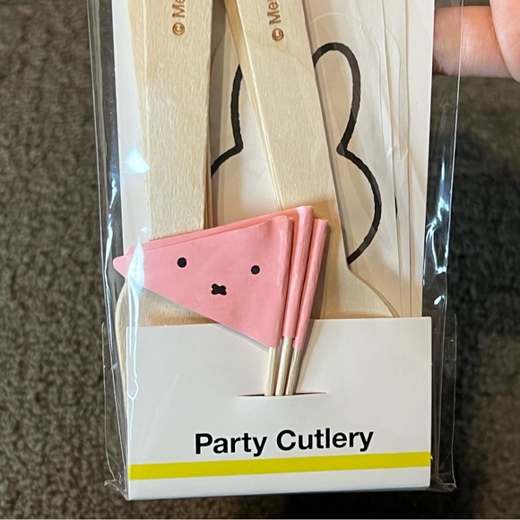 Miffy Party Cutlery Set Official Dick Bruna Japan Exclusive Kawaii Wood Flatware - Picture 4 of 9